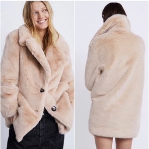 ZARA faux fur jacket